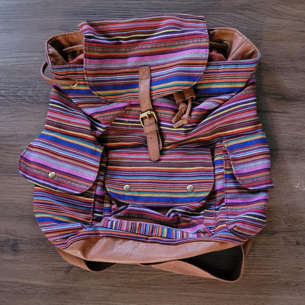 Large Multicolored Backpack